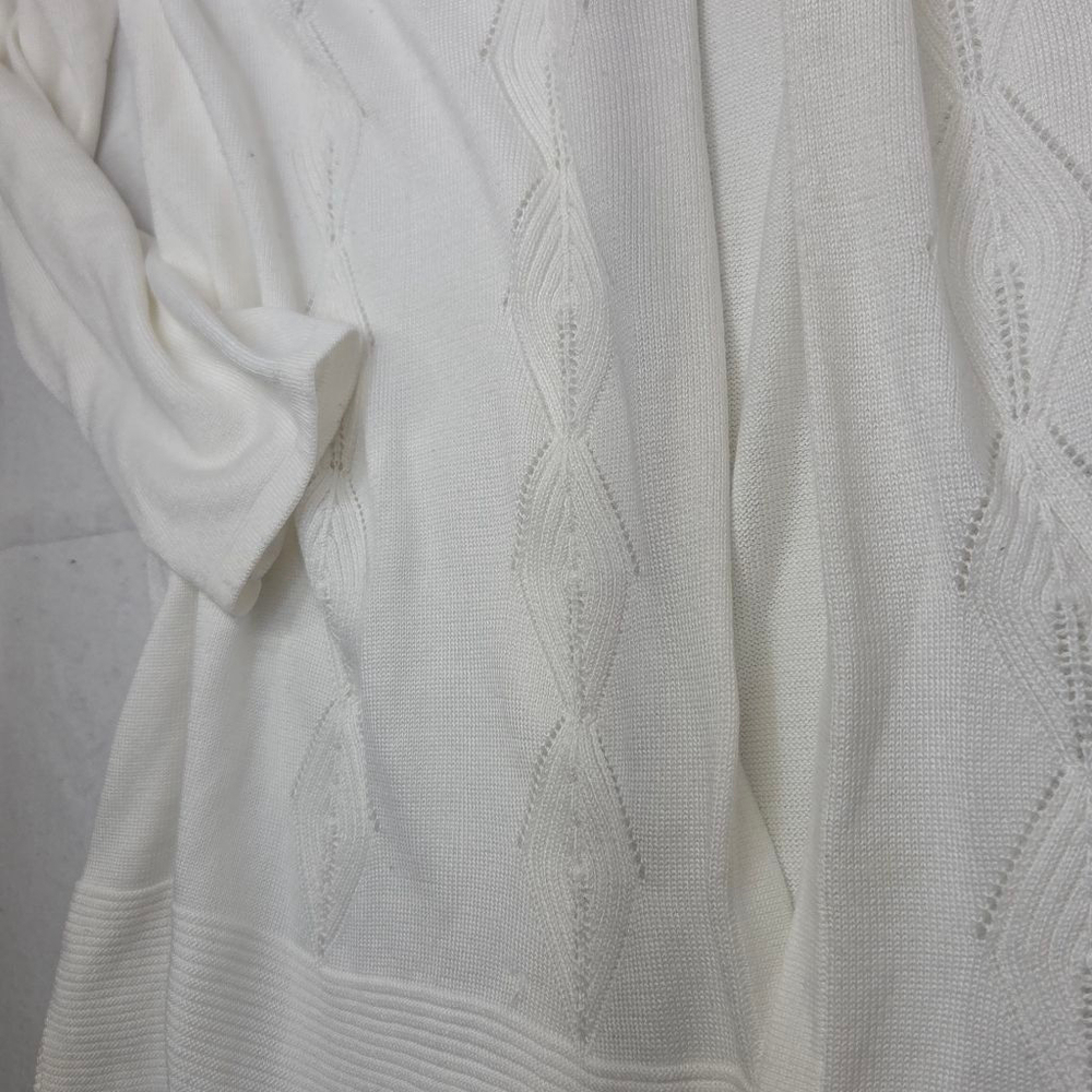Women's Croft & Barrow White Cardigan Sweater Plus Size 3X - Picture 4 of 8